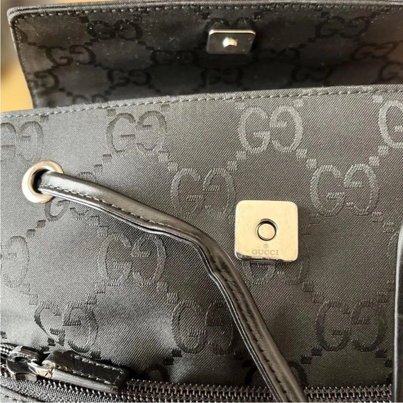 Gucci Charcoal Monogram Backpack - Picture 8 of 16